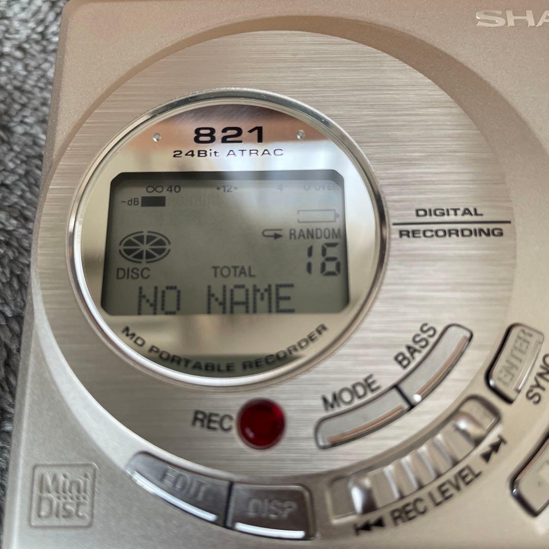 ポータブルプレーヤー SHARP MD-MT821S