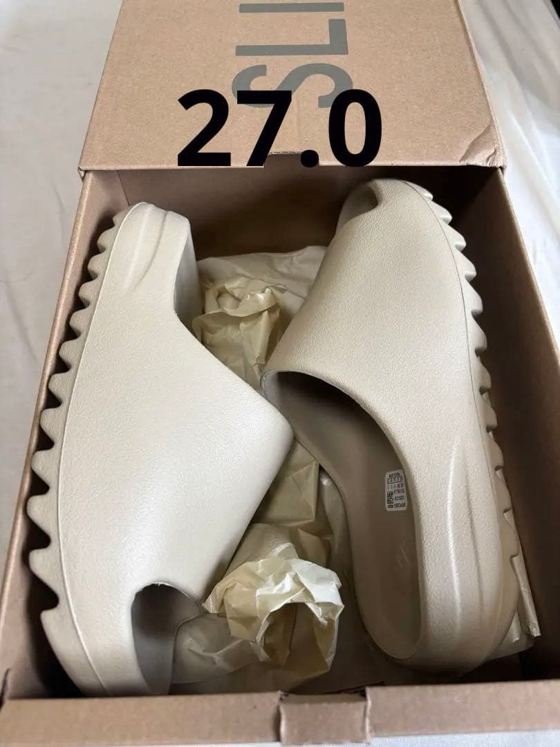 靴 YEEZY SLIDE BONE US 9 27.0cm