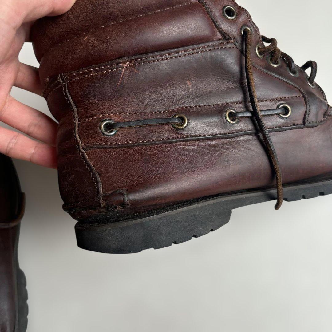 (古着)90s timberland 7eye デッキシューズ 革靴 ブーツ