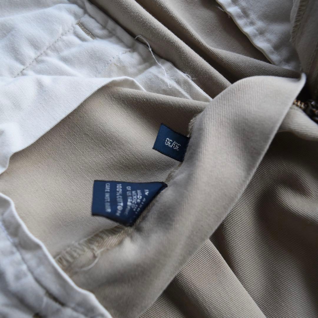 90s ラルフローレン ポロチノ ツータックチノ ベージュUSA W30 L30