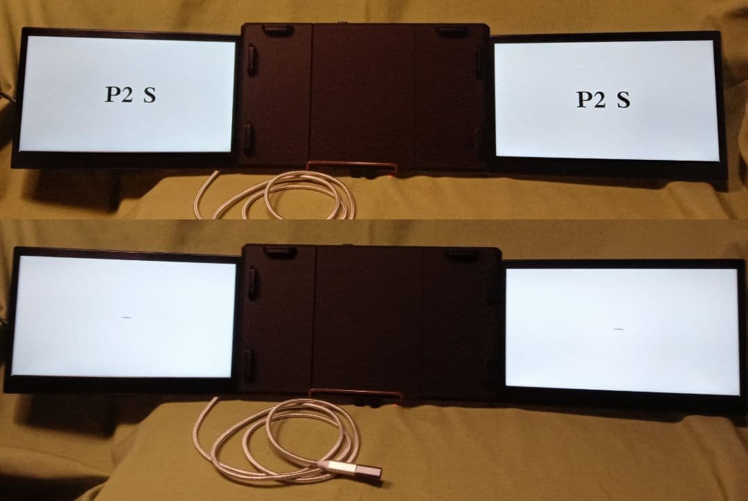 12インチ デュアル モバイルモニター KWUMSY P2Sトリスクリーン