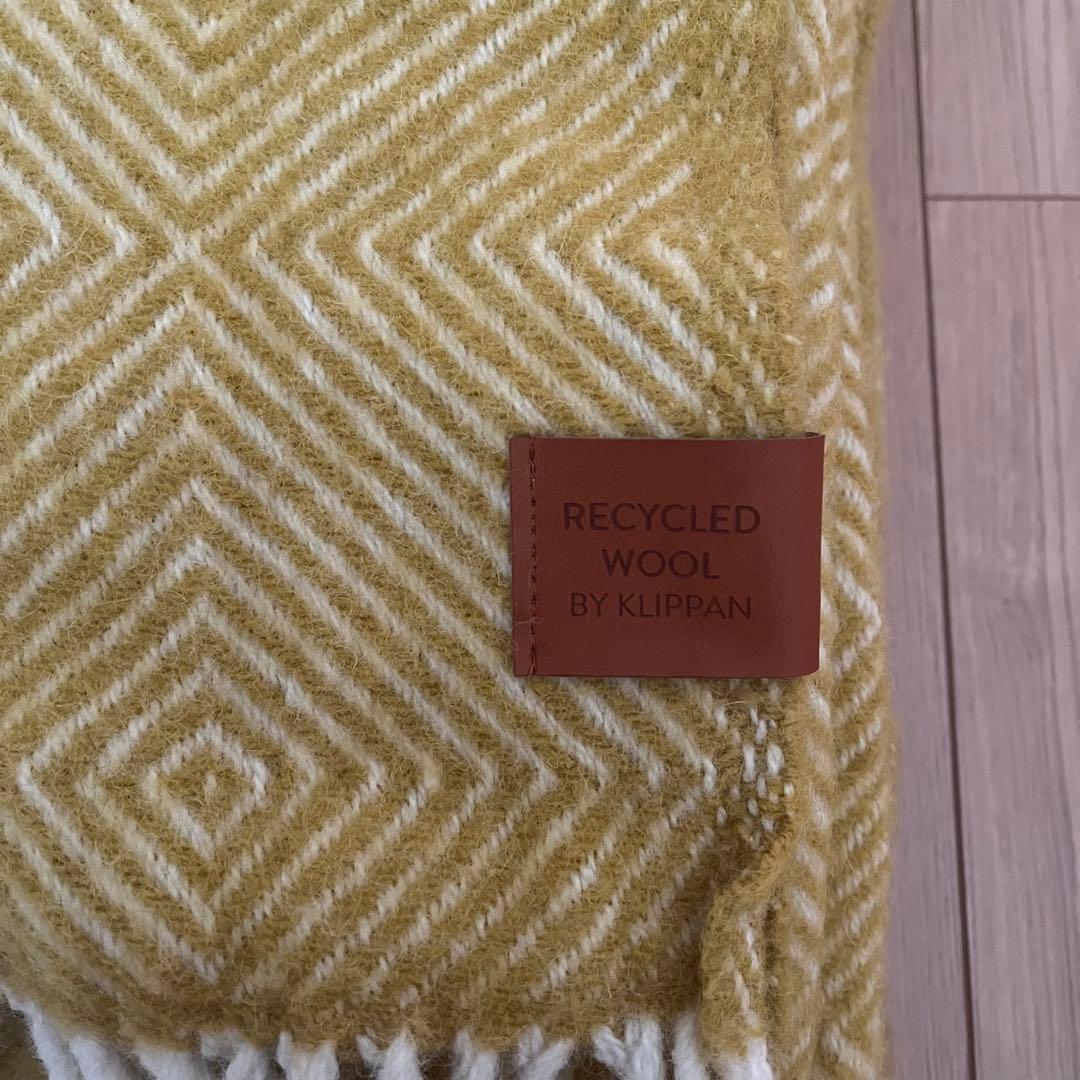 クリッパン　KLIPPAN グースアイ リサイクルウールスロー