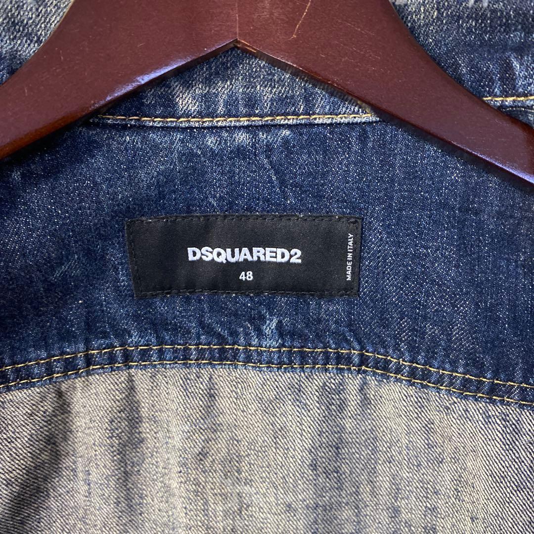 【新品】DSQUARED2 ペイント デニムジャケット 48 Mサイズ