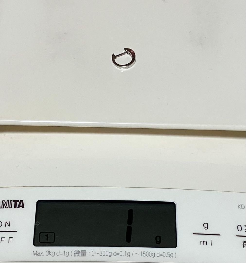 K18WG/フープピアス片耳用/中古