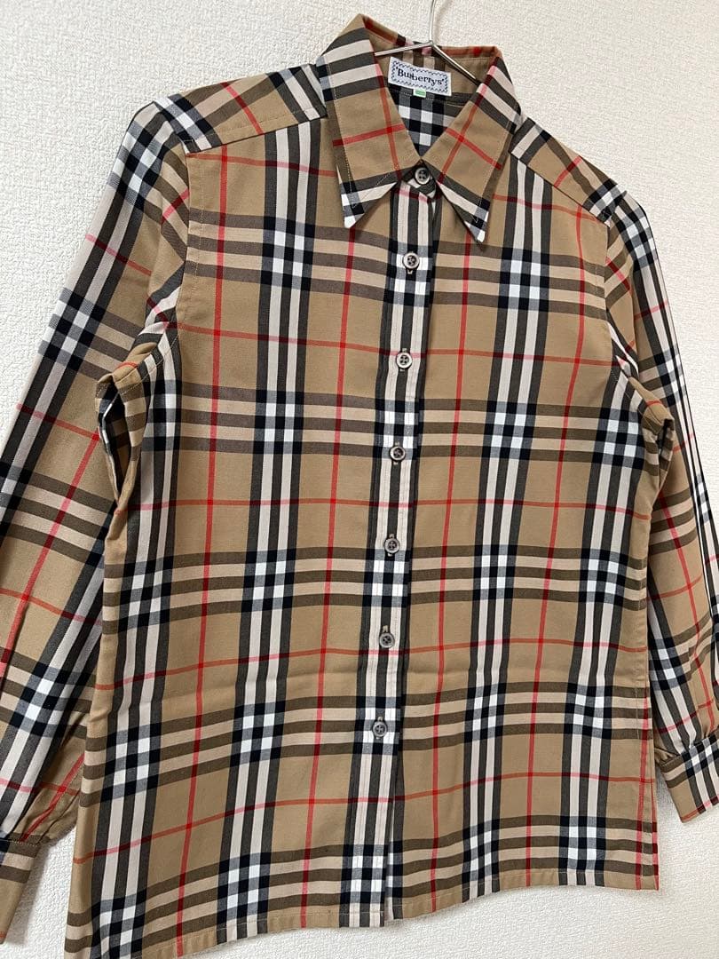 希少 Burberrys バーバリーズ ヴィンテージ ノバチェックシャツ 9号