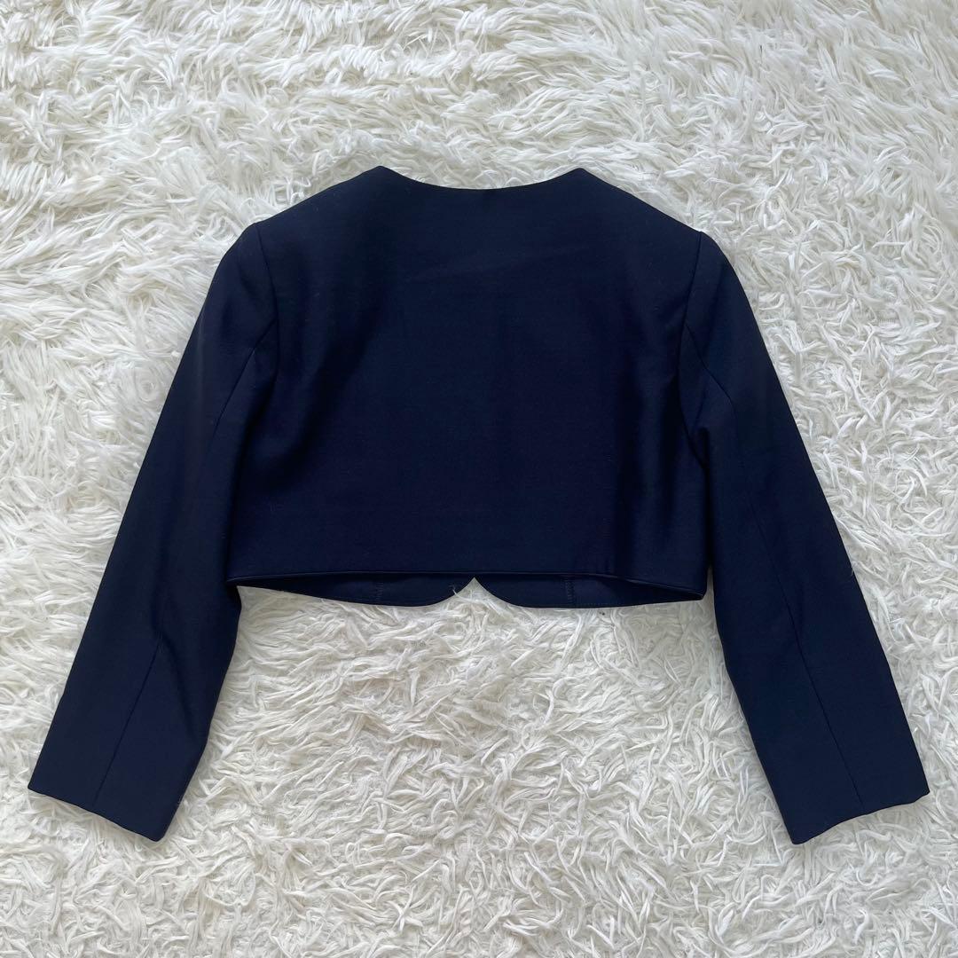 極美品✨ファミリア 115アンサンブルスーツ3点　受験通塾近年購入ネイビー120