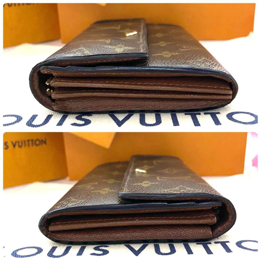 ルイ ヴィトン◎ポルトフォイユ サラ モノグラム 長財布 ブラウン フラップ