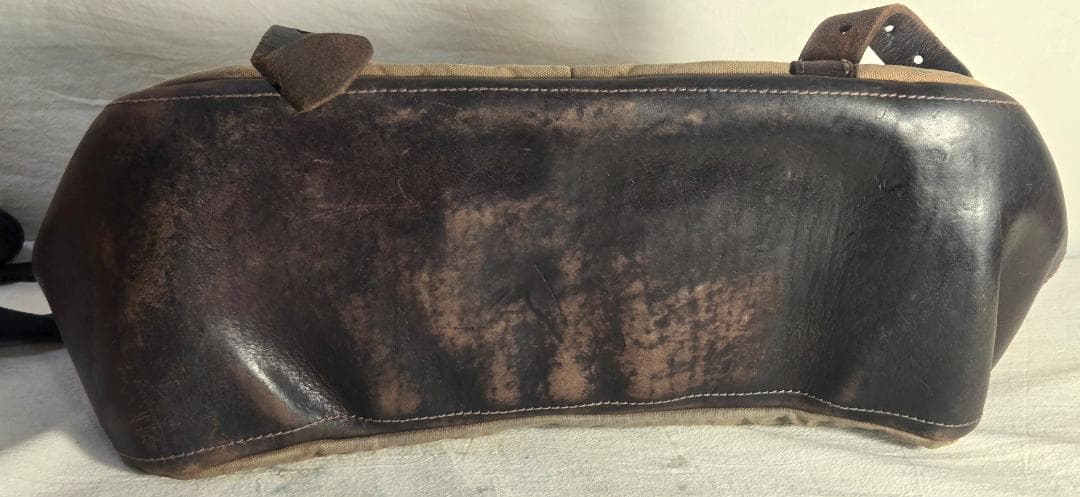 ★希少!80s VINTAGE RRL ★キャンバス×レザー ショルダーバッグ