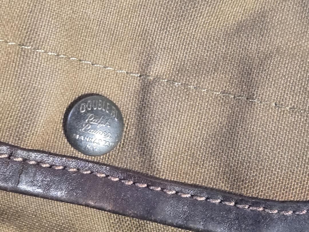 ★希少!80s VINTAGE RRL ★キャンバス×レザー ショルダーバッグ