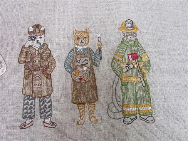 コーラル＆タスク「5匹のキャリアキャット」クッションカバー（カバーのみ）NY19