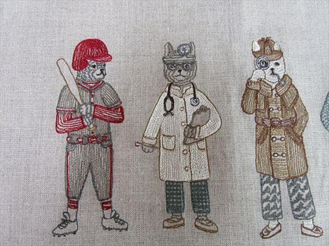 コーラル＆タスク「5匹のキャリアキャット」クッションカバー（カバーのみ）NY19