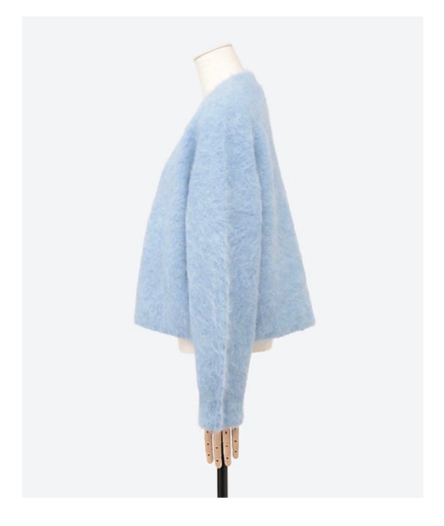 エブール　シャギースーリーアルパカカーディガン