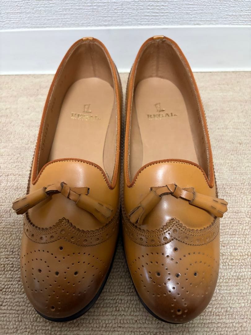 REGAL リーガル タッセルローファー 23cm キャメル ブラウン 日本製