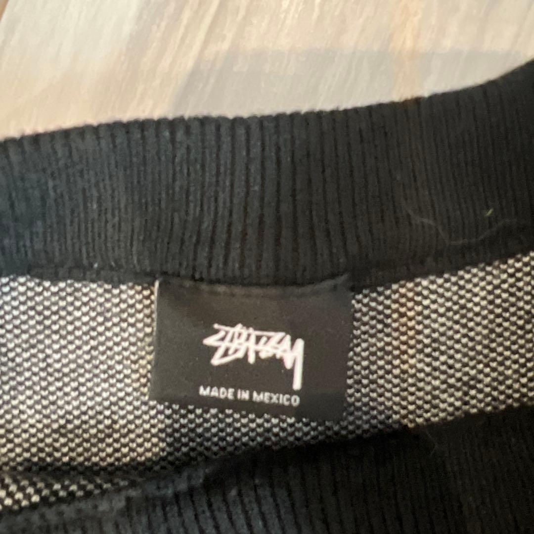 Stussy トレーナー ブラック/ホワイト