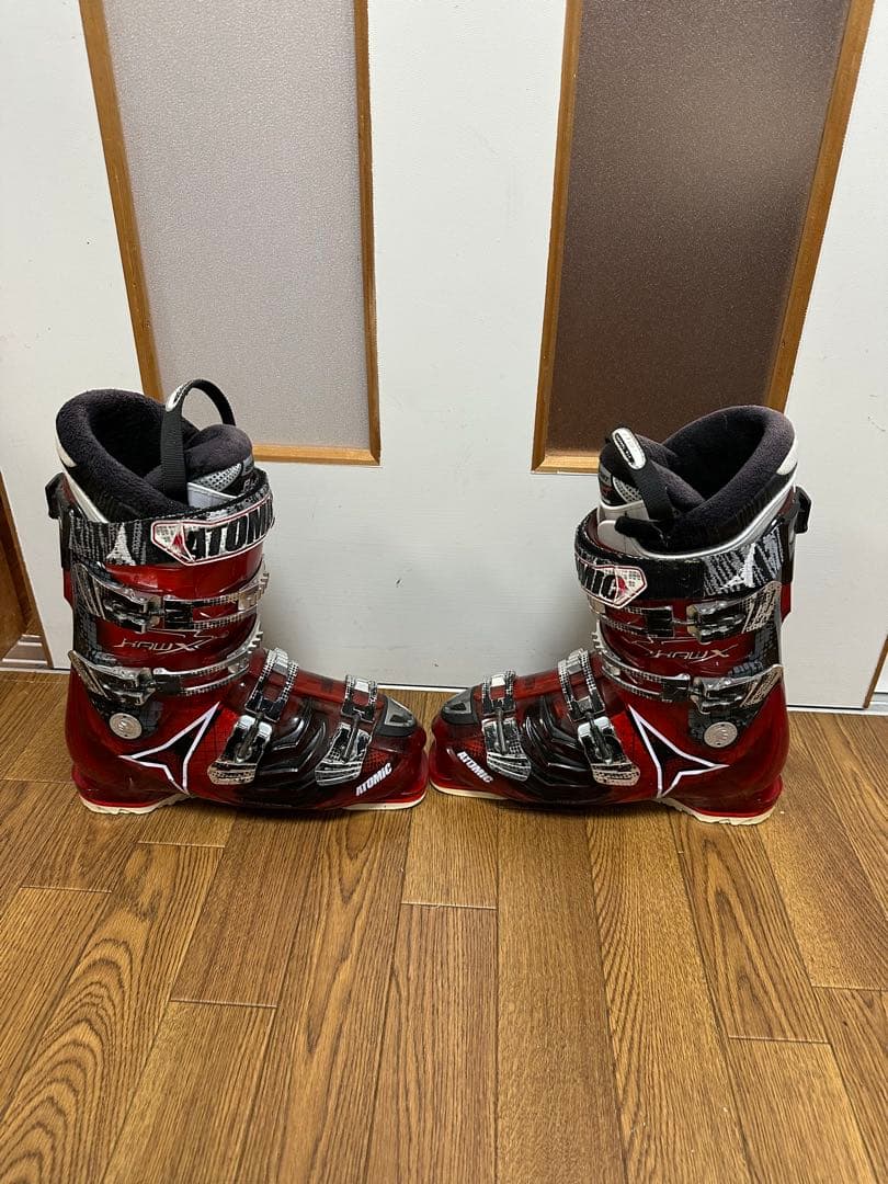 ATOMICアトミック スキーブーツ SHAWX 赤黒 27cm27.5cm