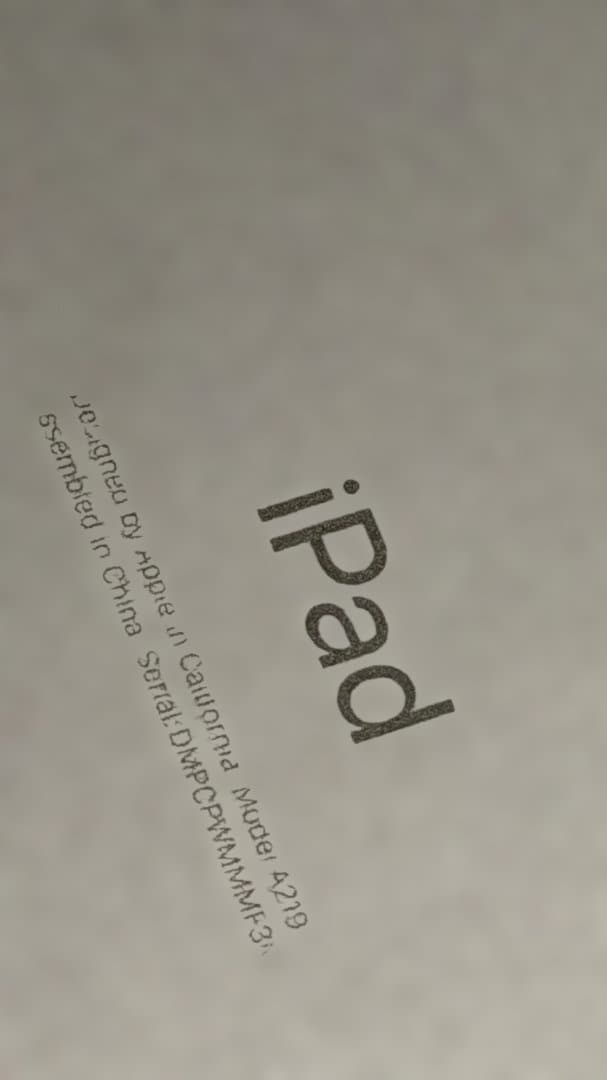 iPad 第7世代 32GB スペースグレイ MW742J／A Wi-Fi