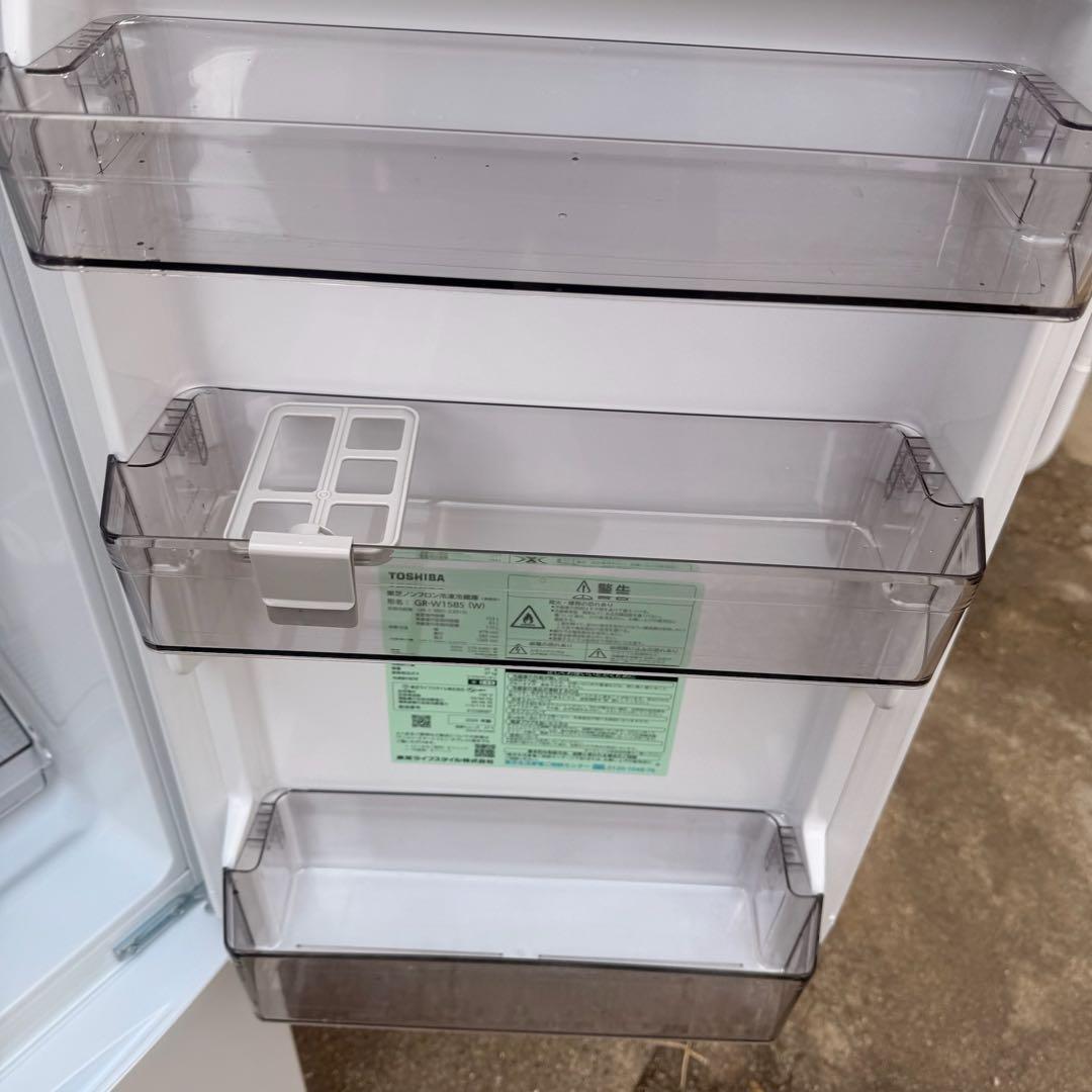 ★ 美品 女性オーナー 東芝 冷蔵庫 GR-W15BS 153L 2024年製