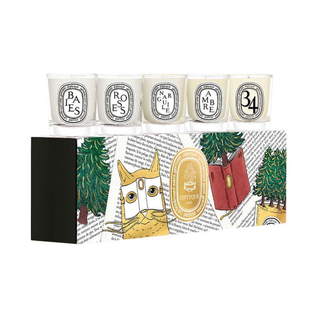 【未使用】diptyque 2025ホリデー限定 アロマキャンドル5個セット