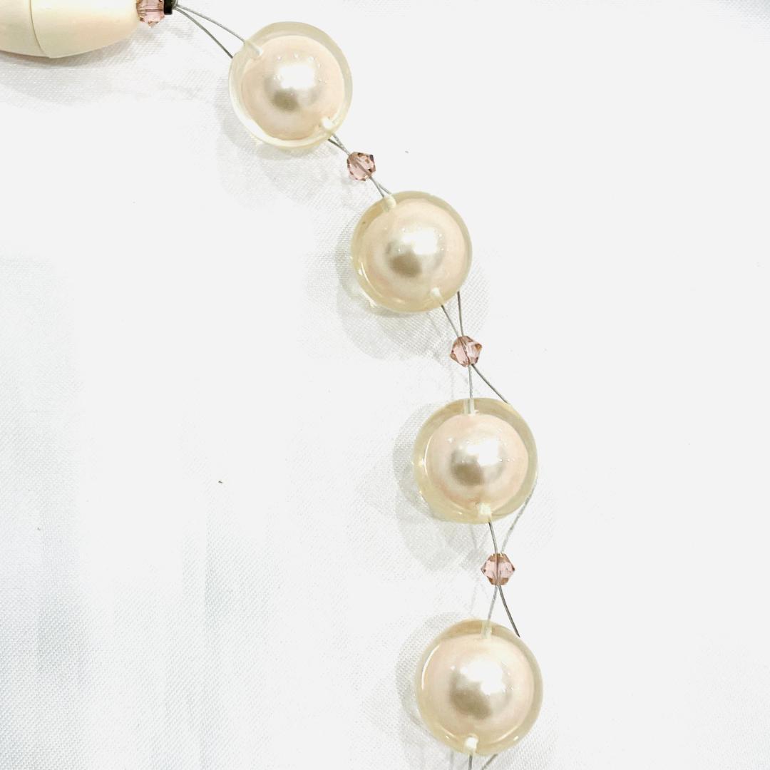 Y509-81 ABISTEアビステ　パールショートネックレス イヤリング