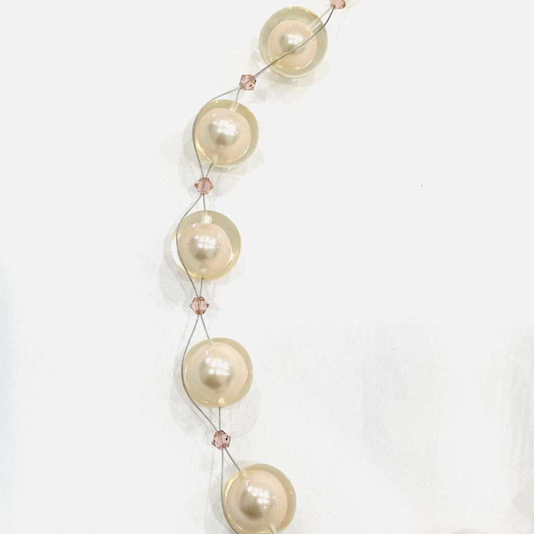 Y509-81 ABISTEアビステ　パールショートネックレス イヤリング