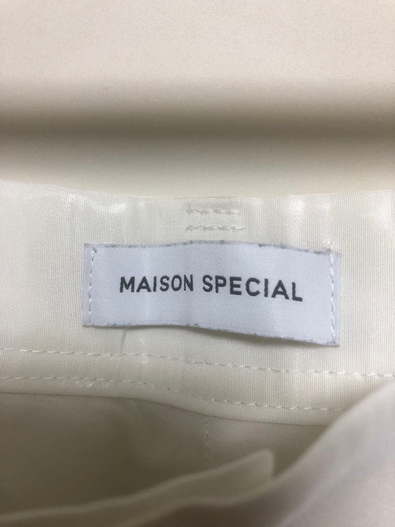 メゾンスペシャル サテン カーゴ パンツ