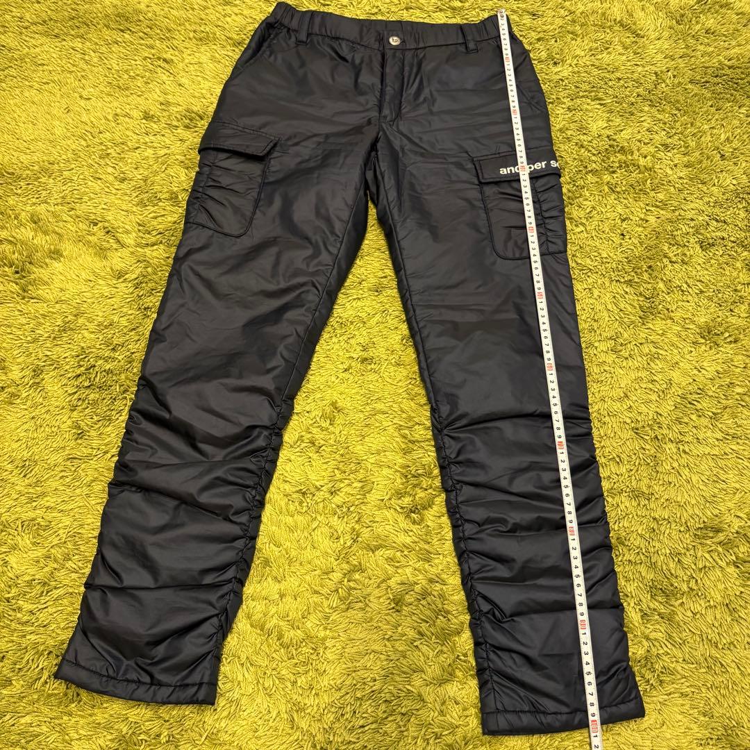 and per se アンパスィ 中綿パンツ レディースパンツ ネイビー M