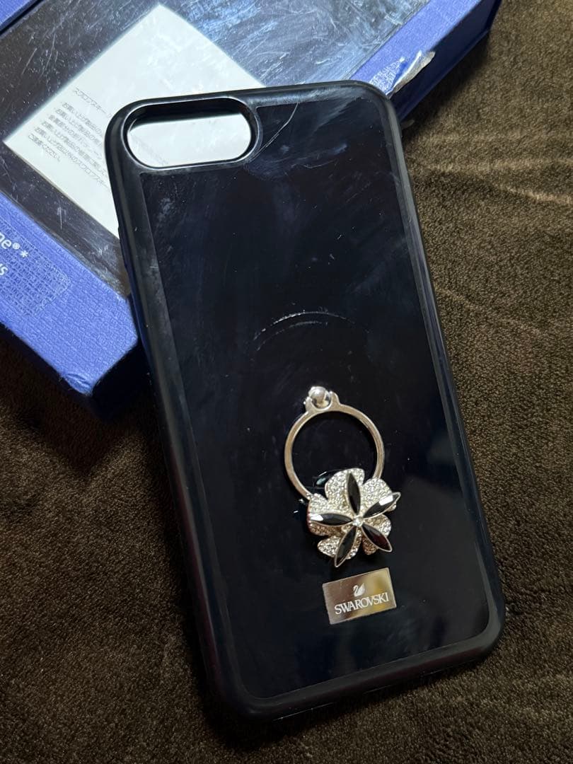 SWAROVSKI フラワーリング iPhoneケース6/6s/7/8Plus