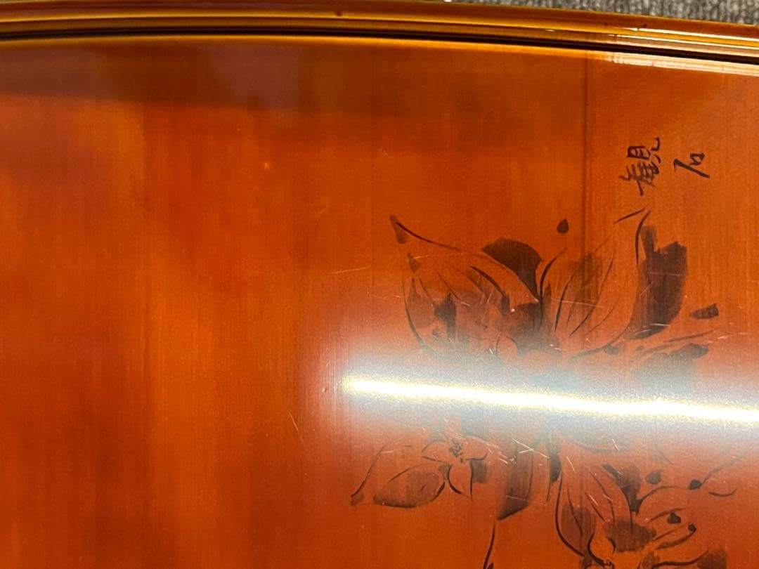 【ほぼ未使用 美品】飛騨 春慶塗 山野草会席膳 5客 共箱 茶懐石