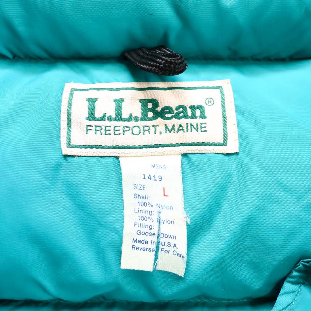激レアカラー USA製 80s L.L. Bean エルエルビーン ダウンベスト