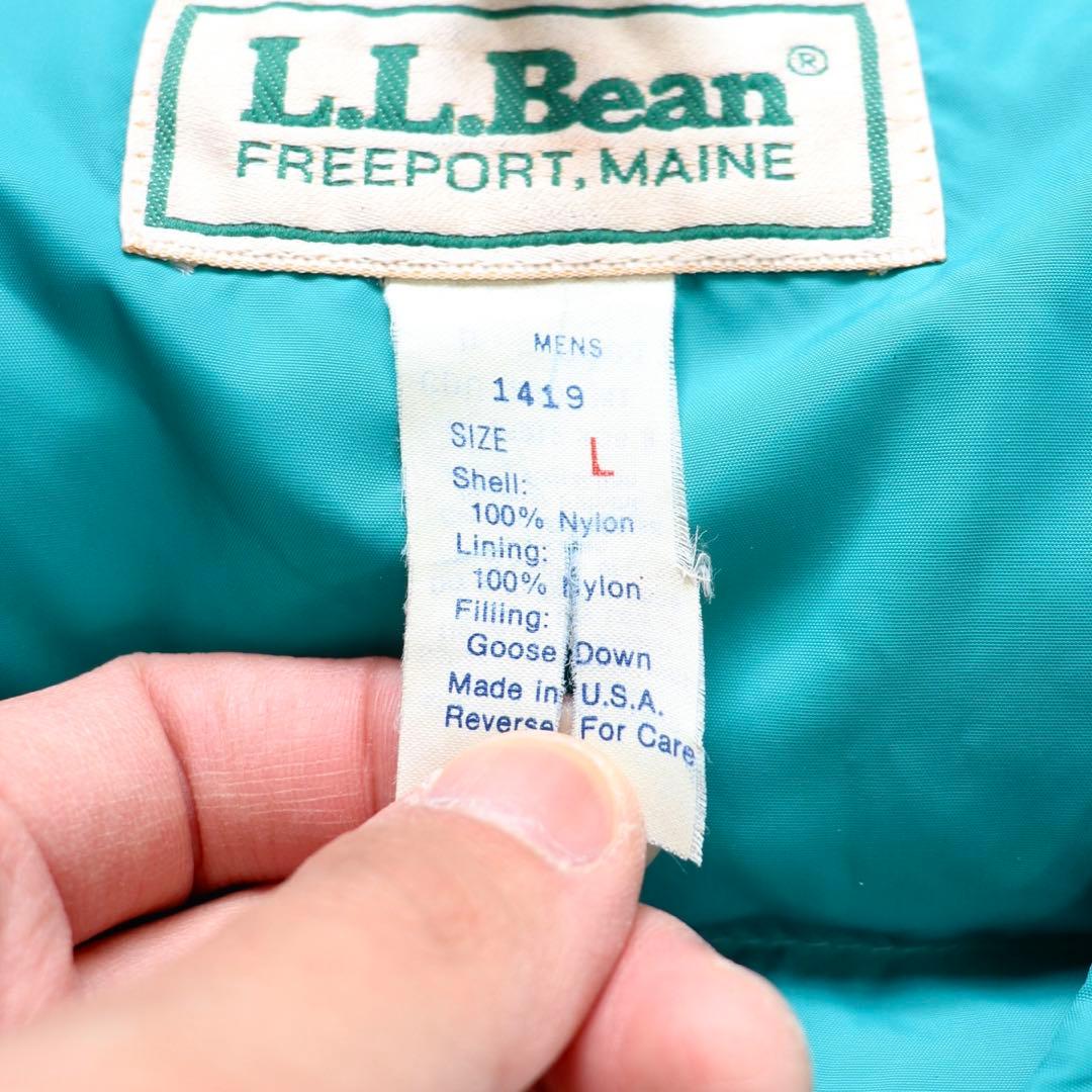 激レアカラー USA製 80s L.L. Bean エルエルビーン ダウンベスト