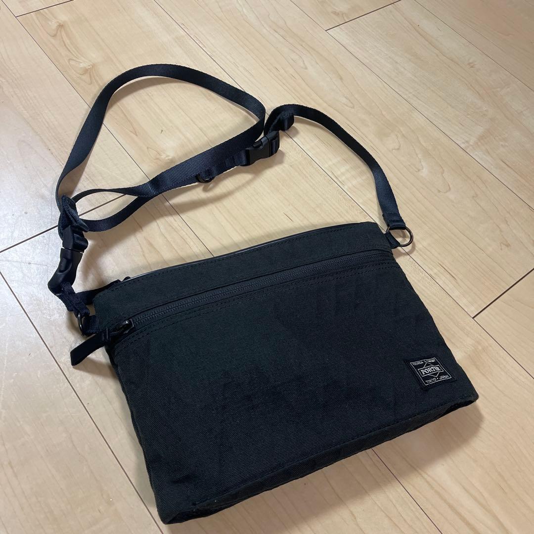 PORTER HYBRIDブラック サコッシュバッグ