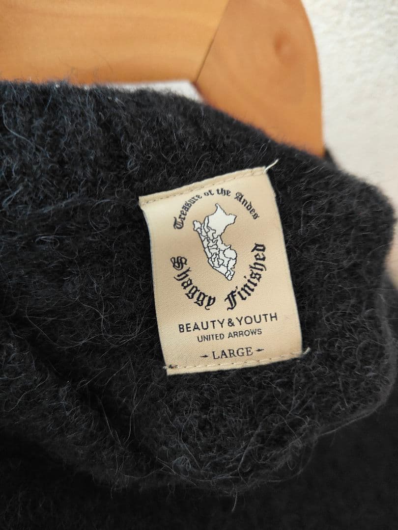 特別値下げ！【試着程度美品】アルパカ クルーネック ニットセーター【サイズL】