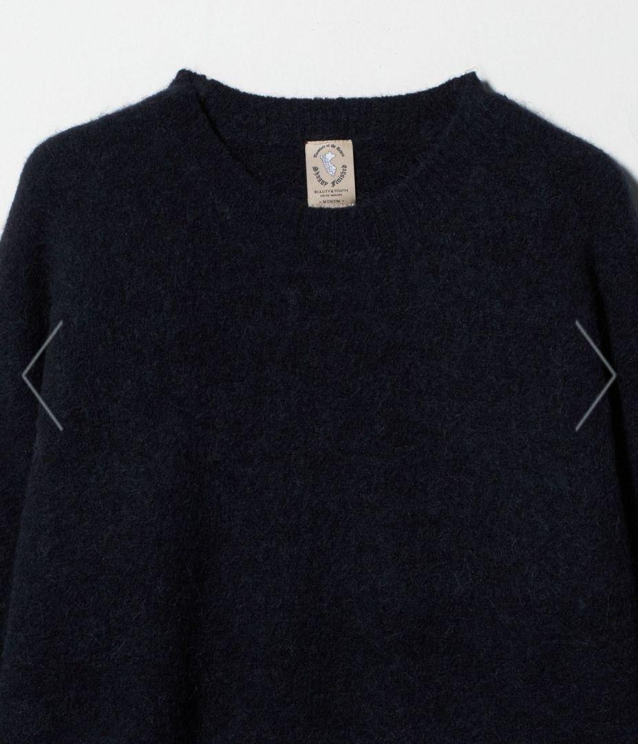 特別値下げ！【試着程度美品】アルパカ クルーネック ニットセーター【サイズL】