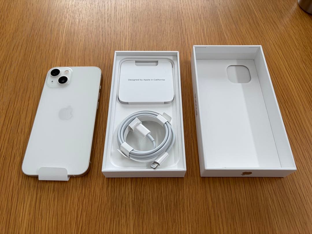 【Apple iPhone13】ホワイト 本体 箱付