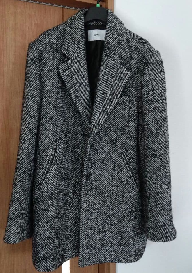 シェリエ sheller ヘリンボーンオーバーサイズジャケット