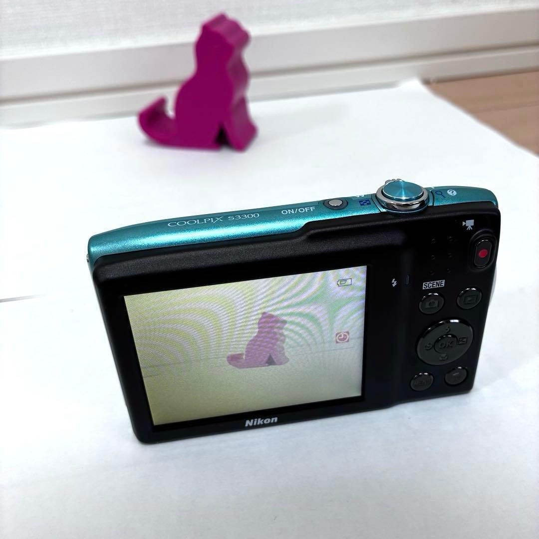 Nikon ニコン COOLPIX S3300 ブルー デジカメ