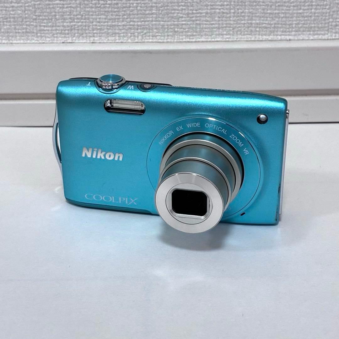 Nikon ニコン COOLPIX S3300 ブルー デジカメ