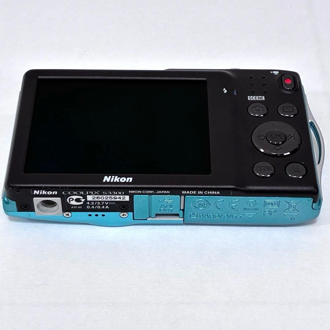 Nikon ニコン COOLPIX S3300 ブルー デジカメ