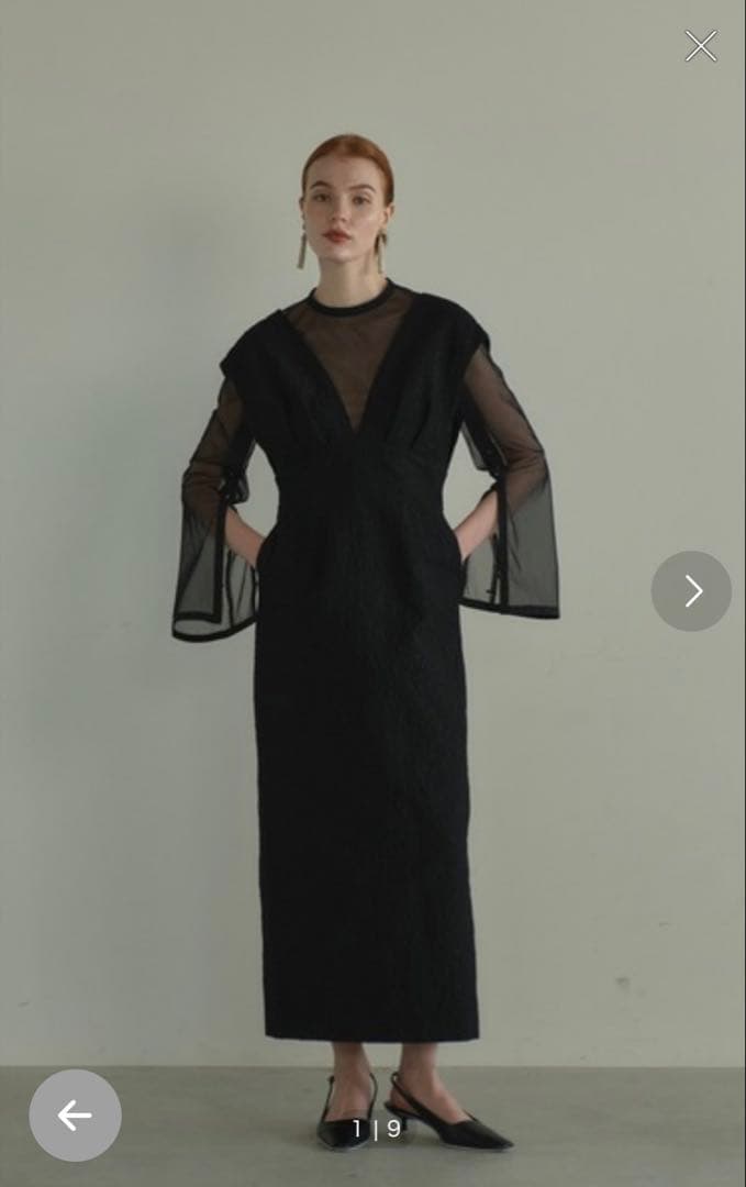 kana ANDRESD ジャガードワンピース ドレスのみ