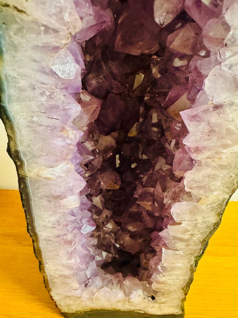 超美品◆アメジストドーム◆15.5kg◆高さ51cm◆濃紫の結晶