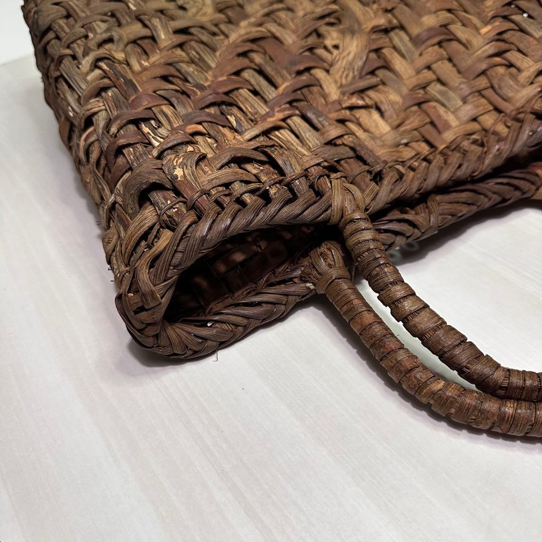 山葡萄☆国産☆トートバッグ☆編み込み☆カゴバッグ☆