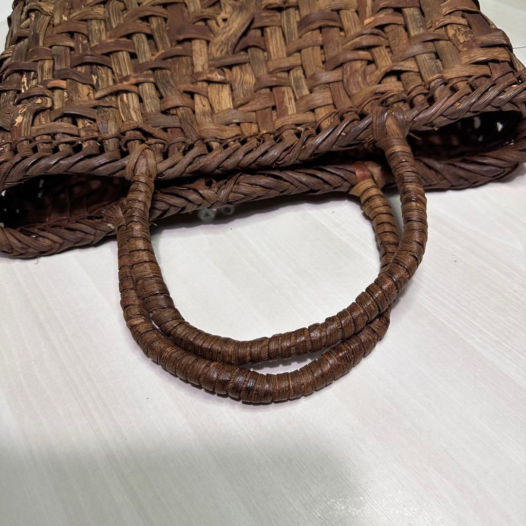 山葡萄☆国産☆トートバッグ☆編み込み☆カゴバッグ☆