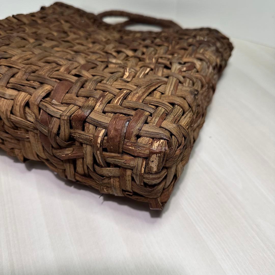 山葡萄☆国産☆トートバッグ☆編み込み☆カゴバッグ☆