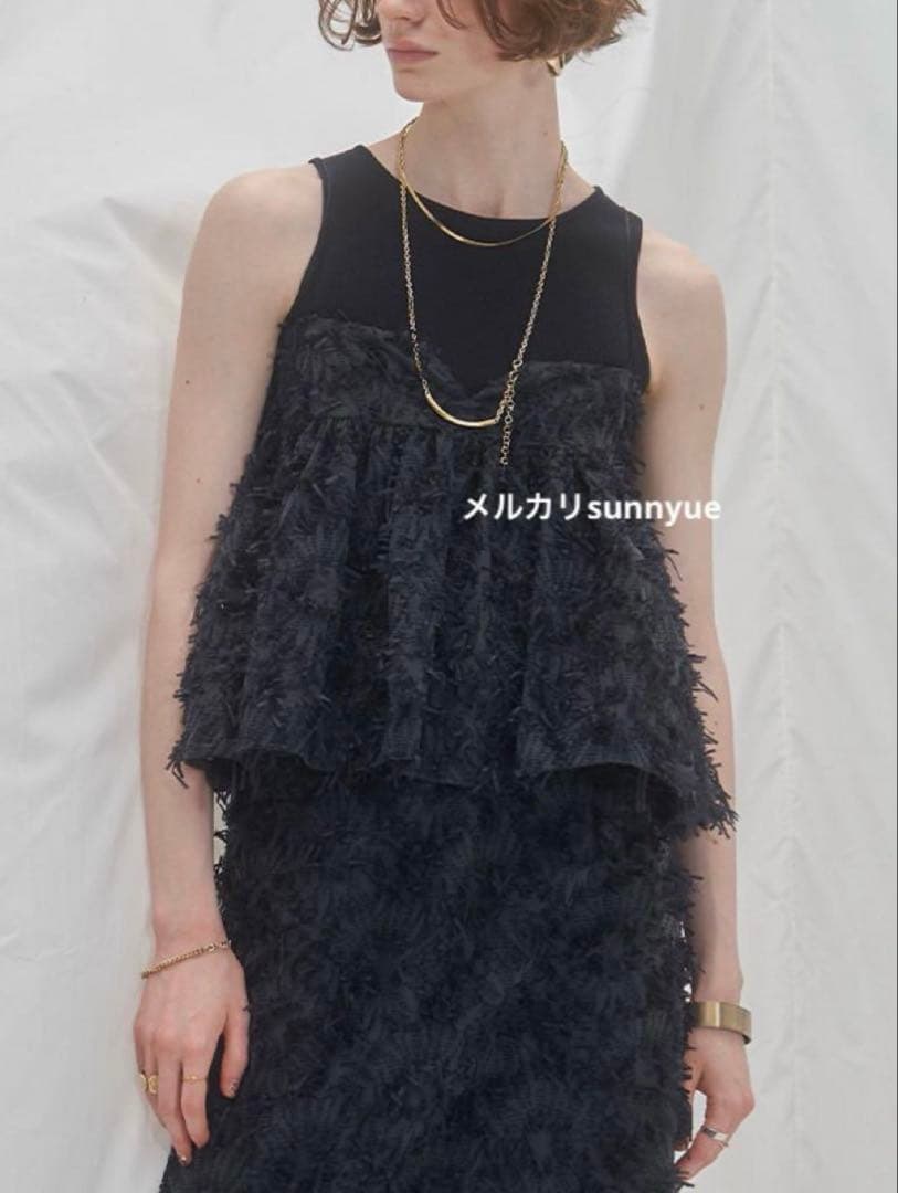 【もも】MECRE ジャガードキャミソール 新品タグ付 即完 ¥25300