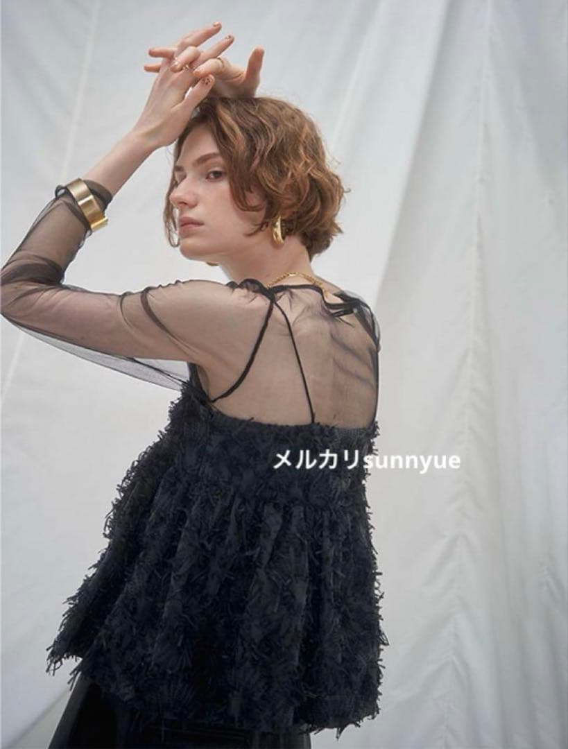 【もも】MECRE ジャガードキャミソール 新品タグ付 即完 ¥25300