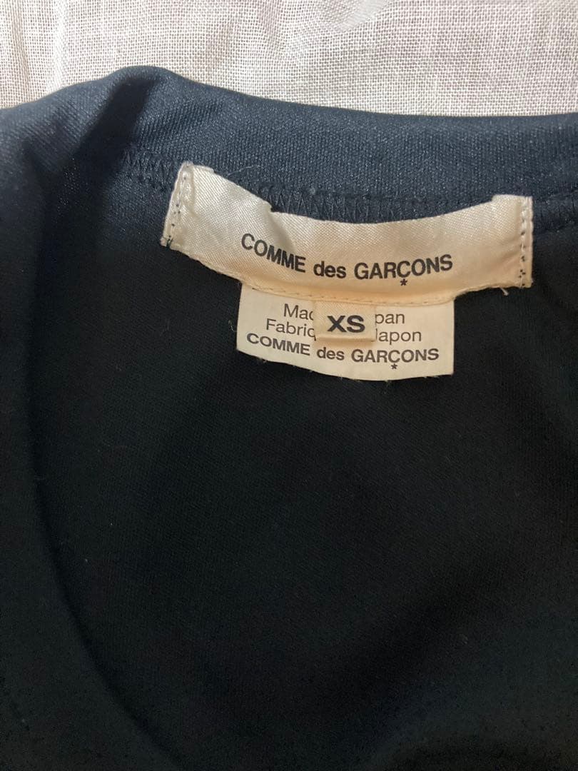 COMME des GARÇONS ドット柄フリルTシャツ XS