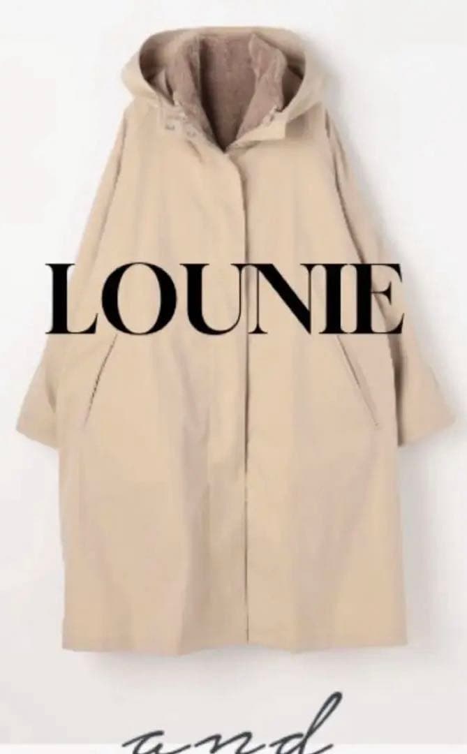 新品LOUNIEボアライナー付きフードコート❤︎ピンク38