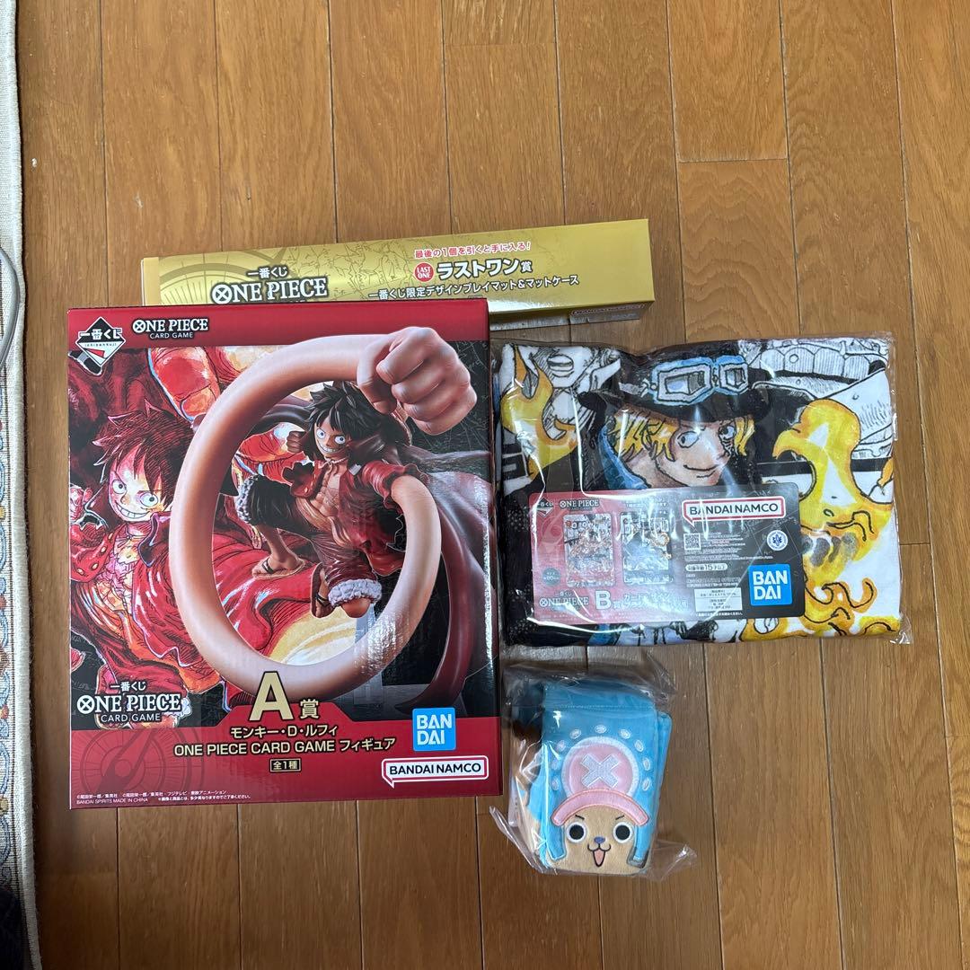 一番くじ　ワンピースカードゲーム　ラストワン　A賞ルフィB賞サボE賞チョッパー