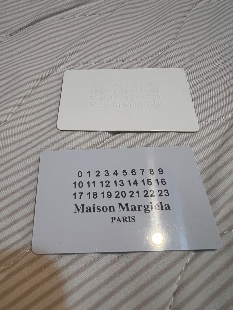 Maison Margiela ブラック レザー 二つ折り財布