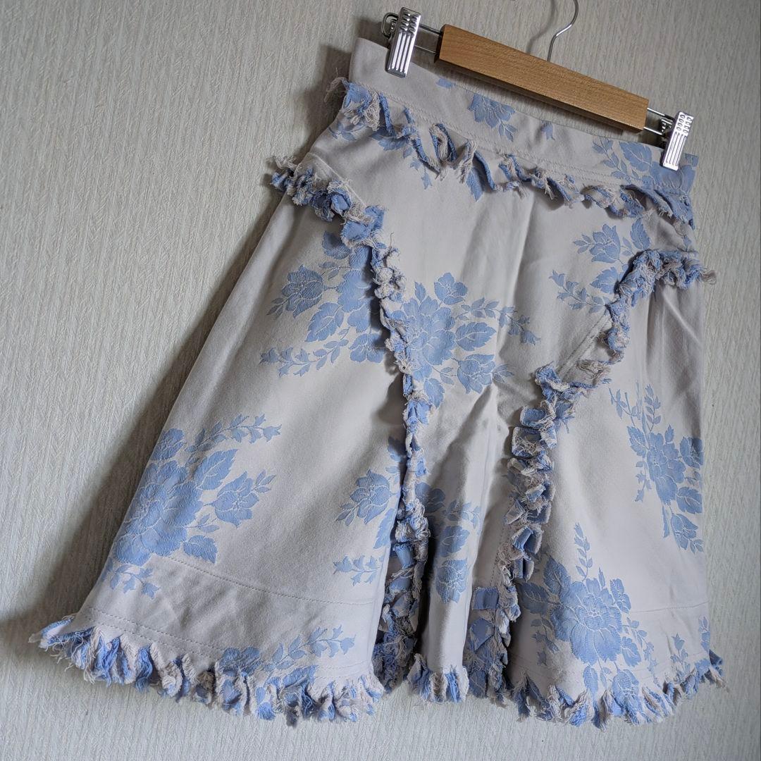 vivienne westwood ✨未使用✨ ゴブラン ローズ デニムスカート